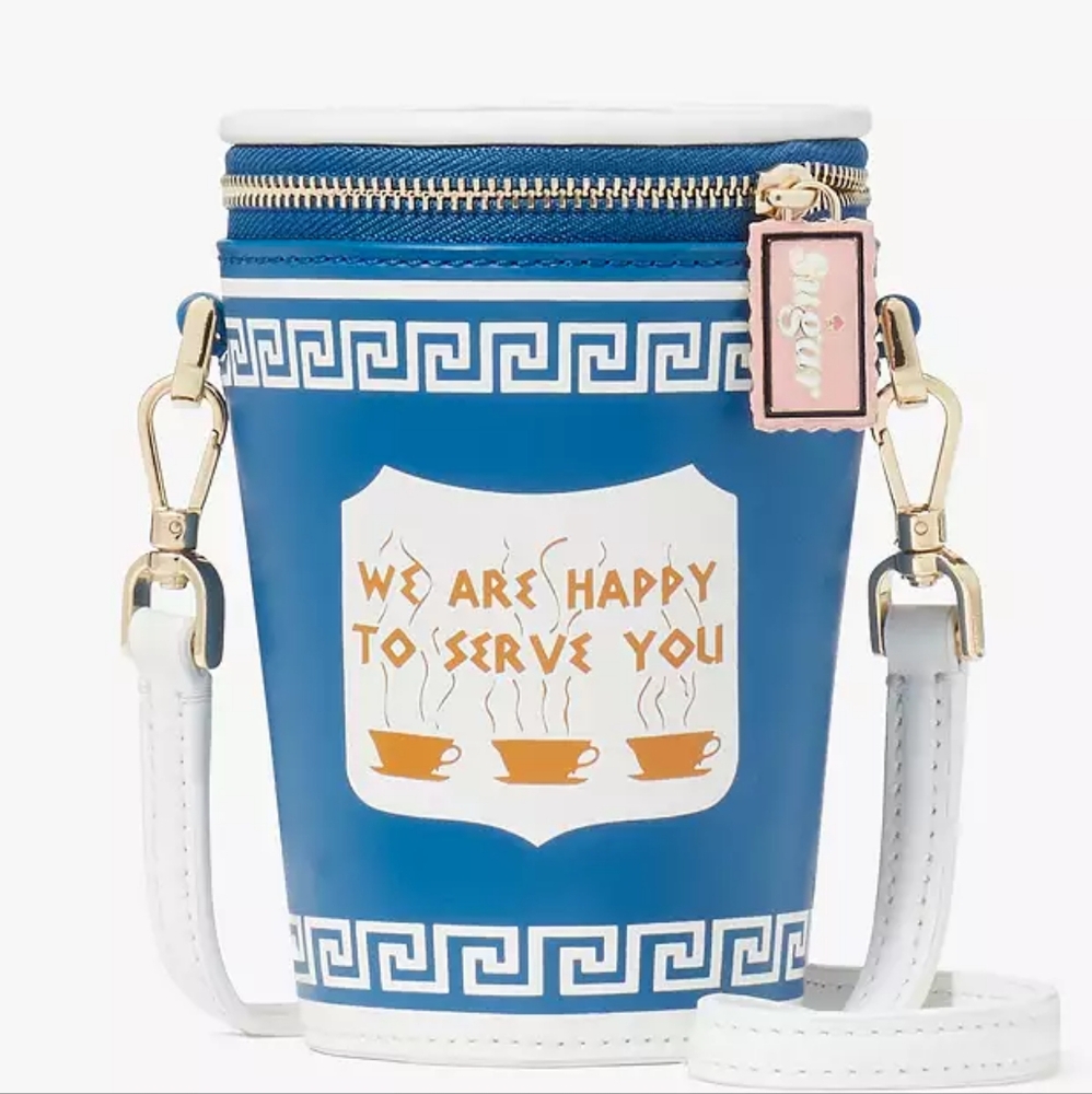 kate spade 3D cup coffee break NWT